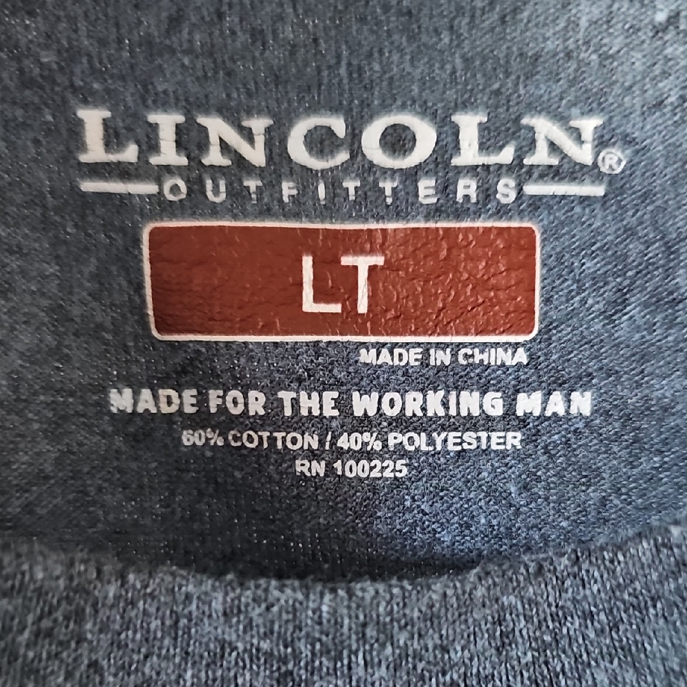 Men's Blue Short Sleeve Pocket Tee - Picture 3 of 3